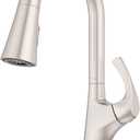 Pfister Talega Kitchen Faucet with Pull Down Sprayer, Single Handle, High Arc, NSF Certified, Spot Defense Stainless Steel Finish, F5297TEGS