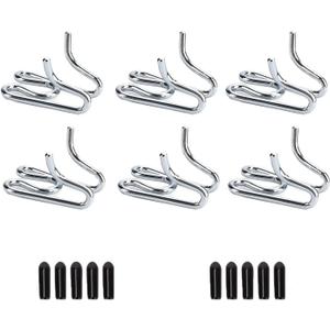 6 Pack Extra Links Prong Collar for Dog- Replacement 2.5mm Stainless Steel Pinch Collar for Dogs Links Extra Training Collar Links Fit Thickness Measure