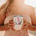 PFL Wedding Gifts for Maid of Honor From Bride -Bachelorette Party Gifts-Bridal Shower Bridesmaids Best Friends Sister -12oz Women Monogrammed Wine Tumbler Coffee Mug Cup Glass -Initial Letter S