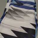 JAWO Western Aztec Shower Curtain, Boho Western Tribal Shower Curtains for Bathroom Decor, Blue Vintage Abstract Geometric Aesthetic Shower Curtain Set Waterproof Polyester Bathroom Curtain, 72X72IN