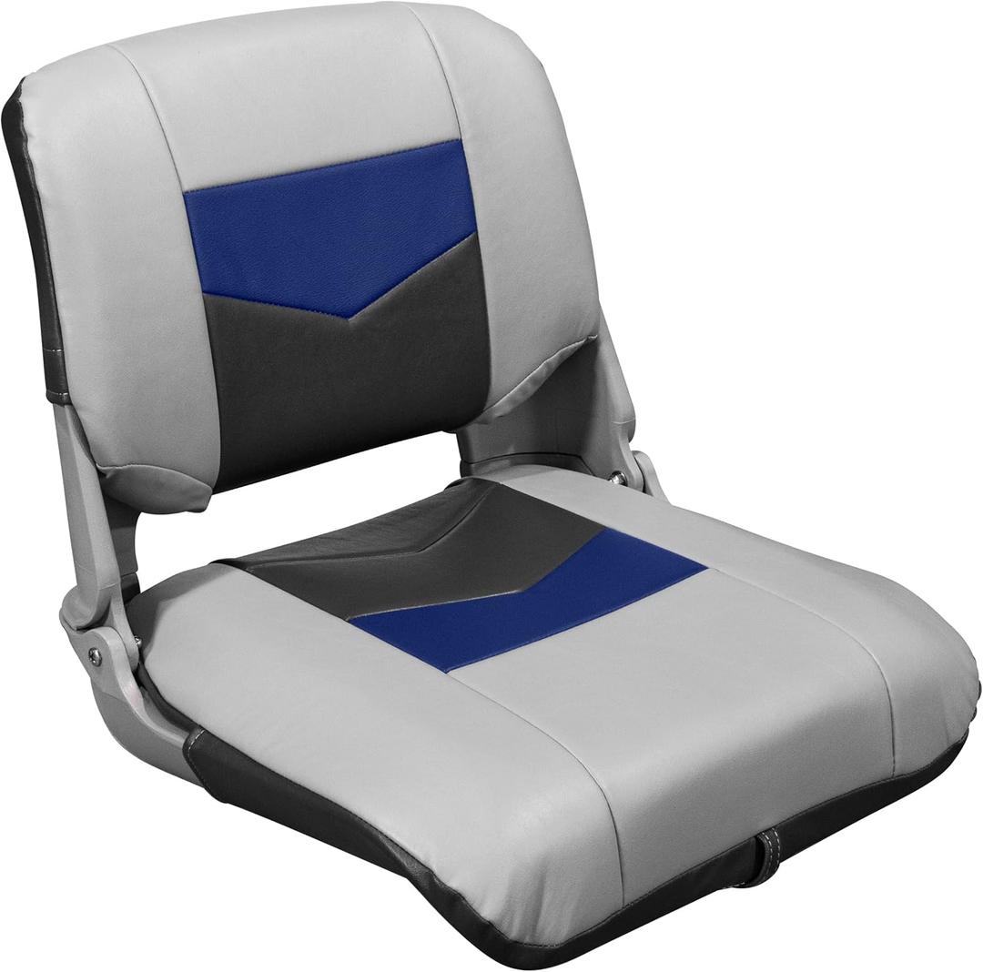 Wise 3309-1880 Pro Angler Tour Series Fold Down Boat Seat - Marble/Blueberry/Charcoal