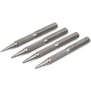 HORUSDY 4-Piece Nail Setter Punch and Center Punch Set