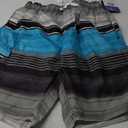 Kanu Surf Men's Flex Swim Trunks (Regular & Extended Sizes) (Medium, Avalon Black/Aqua)