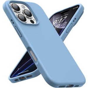 OuXul Designed for iPhone 16 Pro Case,Shockproof Liquid Silicone Protective Phone Case with Soft Anti-Scratch Microfiber Lining Ultra Slim Drop Protection Phone Cover 6.3 inch(Cornflower)