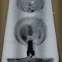 2-Pack Black Bathroom Wall Sconces, Modern Vanity Light Fixtures with Clear Glass Shade, 1-Light Wall Lamps Over Mirror for Bathroom, Bedroom, Hallway, Living Room