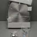 Elongated Toilet Seat Silver Resin Slow Quiet Close with Quick-Release Hinges Easy to Clean Install