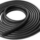 RV Slide Out Seal, D-Seal Wiper Weather Stripping (018-312-EKD) 1 * 15/16 Inch * 35' Compatible with RV Camper Trailer Black Rubber