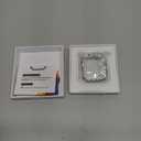 Bling Bumper Case Compatible with Apple Watch Series 6/5/4/SE 3/SE 2/SE 40mm, Diamond Protective Face Cover for Women, Hard PC Frame Protector for iWatch 40mm (Silver)