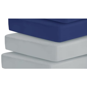 Stretchy Crib Sheets for Boys or Girls, 3Pack Baby Fitted Crib Sheets Neutral for Standard Crib and Toddler Mattress 52" x 28", Soft and Breathable, Grey & Navy Blue