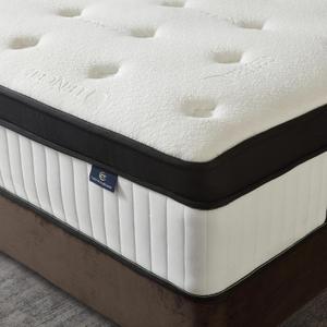 King Mattress, 12 Inch Hybrid Mattress in a Box, Memory Foam and Pocket Springs, Fiberglass Free, Soft and Breathable, Medium Firm Feel