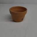 Deroma 5.8 in. H X 8.3 in. W X 8.3 in. D X 8.3 in. D Clay Orchid Pot Terracotta