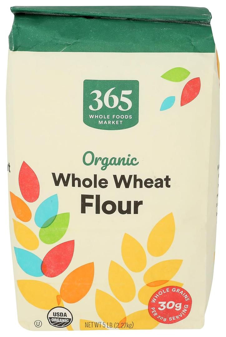 365 by Whole Foods Market, Organic 100% Whole Wheat Flour, 80 Ounce (EXP 10/11/25)