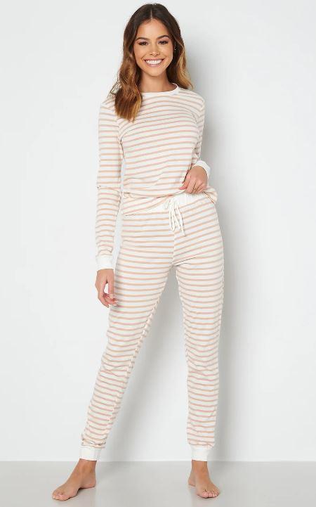 Burt's Bees Baby Girls' Pajamas, 1-Piece Long Sleeve Tee and Pants Organic Cotton PJ Set, 4T