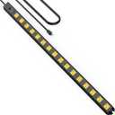 HHSOET 16 Outlet Long Power Strip, 6FT Heavy Duty Power Strip with 4800J Surge Protection, 20a Mountable Wide-Spaced Outlets for Home, Office, Garage & Workshop - ETL Certified