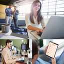 Tri-Fold Case Compatible with Huawei Mediapad M5 8.4 Inch(SHT-AL09/SHT-W12), Includes a Screen Protector - Premium PU Leather Tri-Fold Cover with Auto Sleep/Wake (Starry Sky, One Size)