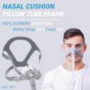Cpap Mask, Reusable CPAP Nasal Mask Kit - TMS Comfort Series Nasal Cpap Mask, Full Set Includes Headgear, Frame, Elbows and Nasal Cushion (Medium)