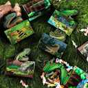 Nezyo 24 Pcs Reptile Party Favor Reptile Party Bags Snake Birthday Decorations Lizard Frog Crocodile Boxes for Jungle Baby Shower Birthday, 4. 8 x 2. 4 x 6. 3 Inch