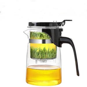 500ML Glass Teapot with Detachable Infuser Filter Teapot for Loose Leaf Tea