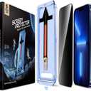 MAGIC JOHN 2 Pack for iPhone 13 Pro Max/iPhone 14 Plus 6.7 inch Privacy Glass Screen Protector, Auto Dust-Elimination Installation, Bubble Free, Easy Installation