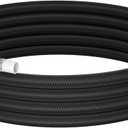 10FT PTFE Fuel Hose Line 6AN 1885PSI Nylon Braided | PTFE inner tube; Nylon braided outer; For E85/gasoline/diesel
