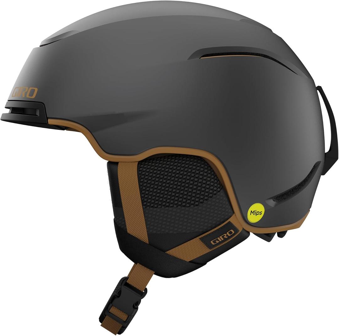 Giro Jackson MIPS Ski Helmet - Snowboard Helmet for Men, Women & Youth - Low Profile and Lightweight (Small, Metallic Coal/Tan)