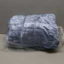 BEDELITE Velvet Quilt Set Queen Size - Luxury Velvet Comforter Bedding Set 3 Pieces, Soft Cozy Shiny Dusty Blue Oversized Bedspread Coverlet for All Seasons with 2 Pillow Shams