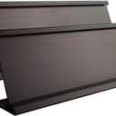 2" x 8" Aluminum Desk Name Plate Holder, Office Business Desk Sign Holder Desktop 2 Pack (Black)