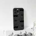 NITITOP Compatible with iPhone 14 Pro Max Case Cute Cherry Bow Ribbon Pattern for Girls Women Soft TPU Durable Full Camera Lens Shockproof Protective Cover - Black