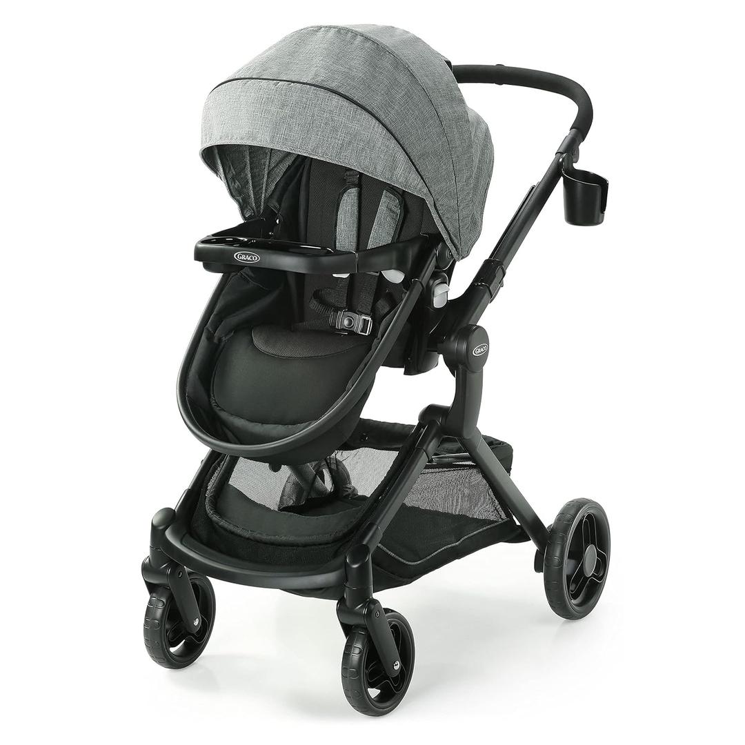 Graco Modes Nest 3-in-1 Stroller, Nico | 3 Modes: Infant Car Seat Carrier & Pramette, Toddler Stroller; Slide2Me Height-Adjustable and Reversible Stroller Seat