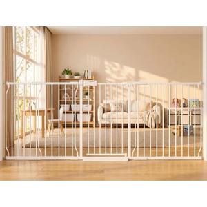 Extra Wide Baby Gate 86-105 Inch for Stairs Doorways