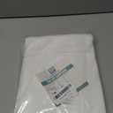 H.VERSAILTEX Pure White Curtain Thermal Insulated Tie Up Window Shade Light Blocking Curtains for Bathroom, Rod Pocket Panel- 42in Wide by 63in Long