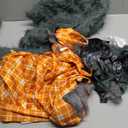 Werewolf Costume For Boys, Wolf Suits With Light Up Red Eyes Mask, Gloves, Shoes, Tail, Fangs Dress up for Kids (X-Large (12-14yrs), Orange)