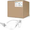 amoolo Safety Glasses for Men Women, Clear Eye Protection for Worl, Lab, Construction (Clear/Adult's Size, 144 Pack)