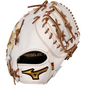 Mizuno Pro Select FP (12.5" | First Base, 2-Piece Closed Web - White) Mizuno Pro Select FP (12.5" | First Base, 2-Piece Closed Web - White)
