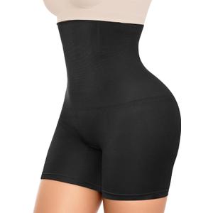Tummy Control Shapewear Shorts for Women, High Waisted Body Shaper Seamless Shorts Underdress Thigh Slimmers (3X-Large, A-high Waist-black)