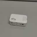 Retractable USB C Charger Wall Plug with 35.5in/90cm Type C Cables Cords,40W Fast Charging Foldable Block Multi Charger for All Devices for iPhone 17/16/15/14/13/12,iPad,Galaxy,Pixel (White)