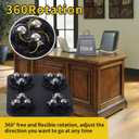 New Upgrade Furniture Sliders, Furniture Movers with Wheels, Furniture Lift Mover Tool Set with 360 Rotatable Wheels, Furniture Dolly for Moving Heavy Duty Sofa, Bed, Load Capacity Up to 600lb