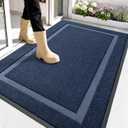 OLANLY Front Door Mat Outside 59x30, All-Season Heavy-Duty Rubber Doormat