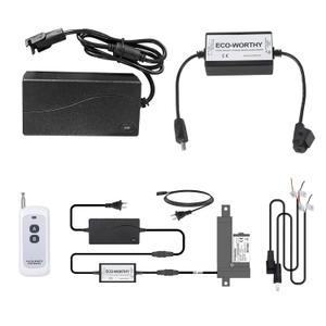 DC HOUSE Forward and Reverse Linear Actuator Controller with 12V AC/DC Adapter, Maximum Remote Control Distance 70M, Wireless Remote Motor Control Switch Kit for Various Motor/Linear Actuators