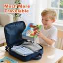 80PCS Mini Magnetic Tiles, Diamond Pattern Travel Magnetic Tiles Building Set with Case, Construction Toys for Kids 4-8 Portable Classroom Educational Learning Toddler Toys for Boys Girls Gift Ages 3+