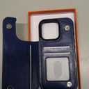 ONETOP for iPhone 15 Pro Max Wallet Case with Card Holder, 360° Rotation Ring Kickstand RFID Blocking PU Leather Double Magnetic Clasp Shockproof Cover for Women and Girls 6.7 Inch (Blue)