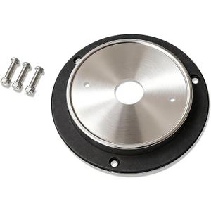 [1Pcs] Watermelon Bunk Adapter Kit/Stainless Steel Round Marker Light Bezel Cover Compatible with Trucks, RVs, Trailers, etc. Watermelon Bunk Tail Light Bezel Mounting Bracket, Light Not Include