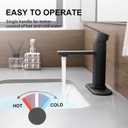Bathroom Faucet Single Hole Single Handle Vanity Faucet Modern Sink RV Black Bathroom Faucet with Pop-up Drain for 1 - or 3 Hole Sink (Black)