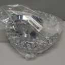 kolnlala Hollow-Carved Design Crystal Fruit Bowl for Table Centerpiece/Counter/Gorgeous Fruit tray for your Kitchen.Nice Gift for her.(Silver, Bowl shape 1pc)