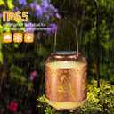 8 x Cardinal Solar Lanterns Outdoor Hanging Cardinal Garden Decorative Christmas Lantern Birthdays Gifts for Women Mom Grandma Metal Waterproof Solar LED Light for Yard, Patio, Lawn, Porch,