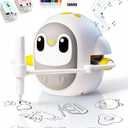 Drawing Robot for Kids, Montessori Learning Drawing Machine with 200 Cards, Smart Educational Painting Toy for 3 4 5 6 7 8 Year Old Boys Girls Birthday Party Gift- (Penguin)