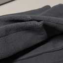 Hymeiluely Polar Fleece Warm Short Scarf for Men Women for Winter Cold Weather Soft Neck Warmer Neck Scarves (Dark Grey)