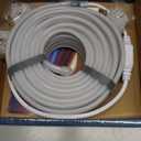 SUCIKORIO Neon Led Strip Lights 50ft / 15m Warm White 3000K Waterproof IP65 Flexible LED Light Strip AC 110-120V Led Lights for Bedroom, Indoor & Outdoor, Power Adapter Included