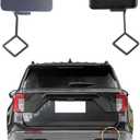 Car Rear Bumper Tow Hook Cover Compatible with Ford Explorer 2020 2021 2022 2023 74253KX LB5Z17K922AA LB5Z-17K922-AA Small Lid Towing Eye Cap Unpainted Right Passenger Side