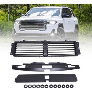 SecosAutoparts Front Upper Radiator Shutter Grille Compatible with GMC Acadia 2.0L/2.5L/3.6L 2017-2023# 84660015 84715512 84733814
